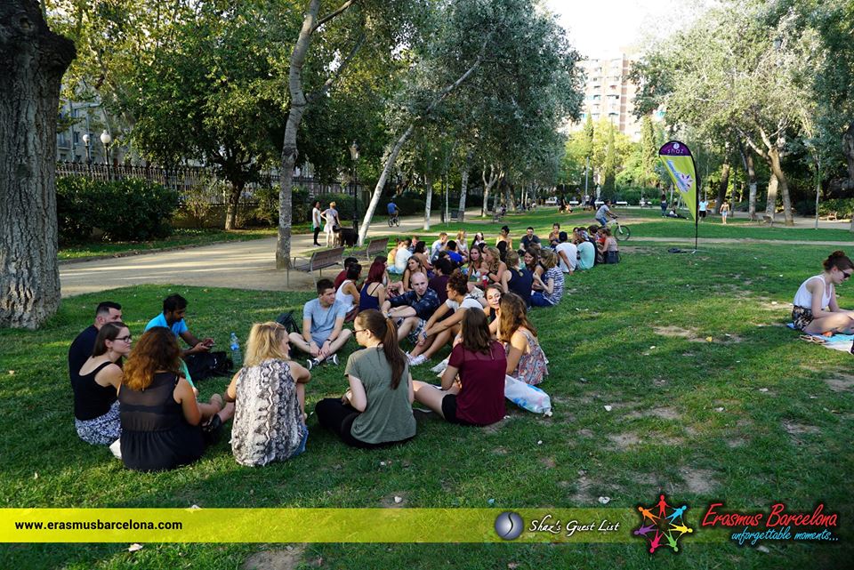 Erasmus picnic,barcelona