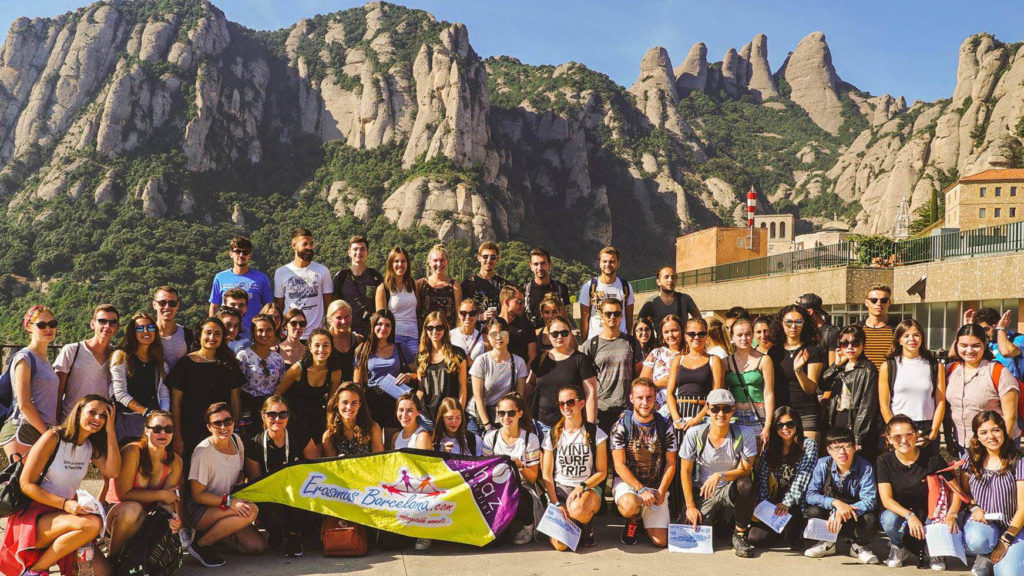 This photo was taken during our Erasmus Barcelona trip to Montserrat